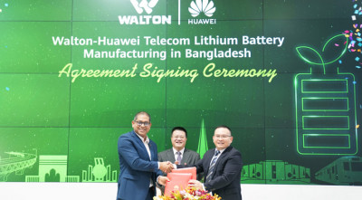 দেশে লিথিয়াম ব্যাটারি উৎপাদনে হুয়াওয়ে ও ওয়ালটনের চুক্তি